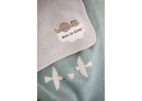 PANDA Babydecke "born to sleep" inkl. Stick – Bild 7
