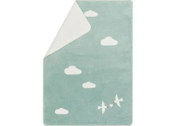 PANDA Babydecke, Lovebirds mit Stick