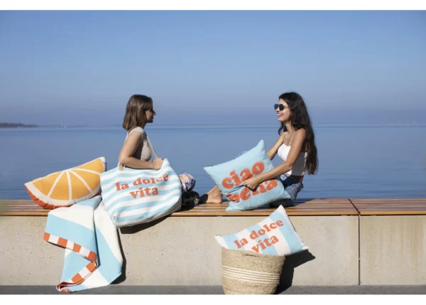 LUCA cotton throw "milano stripes" (GRS) - Image 4