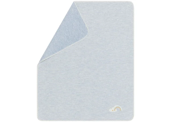 JUWEL baby blanket “stripes/rainbow”, with embroidery (GRS)
