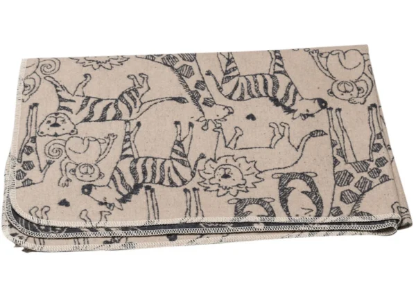JUWEL toddlers blanket – safari animals (GRS)