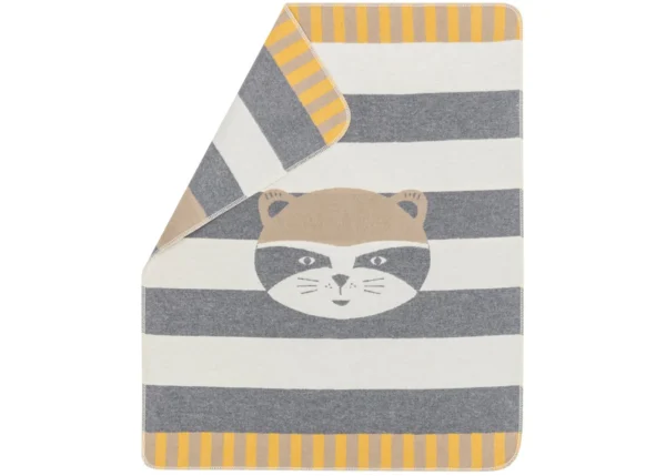 baby blanket JUWEL – raccoon (GRS)