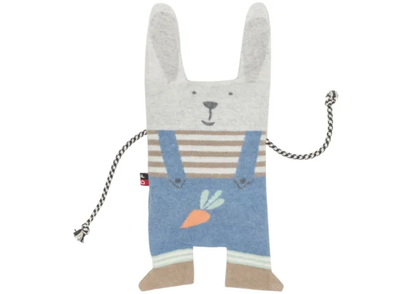 JUWEL cushion with spelt filling – bunny with carrot (GRS)
