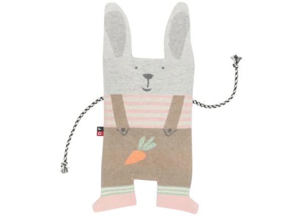 JUWEL cushion with spelt filling – bunny with carrot (GRS)