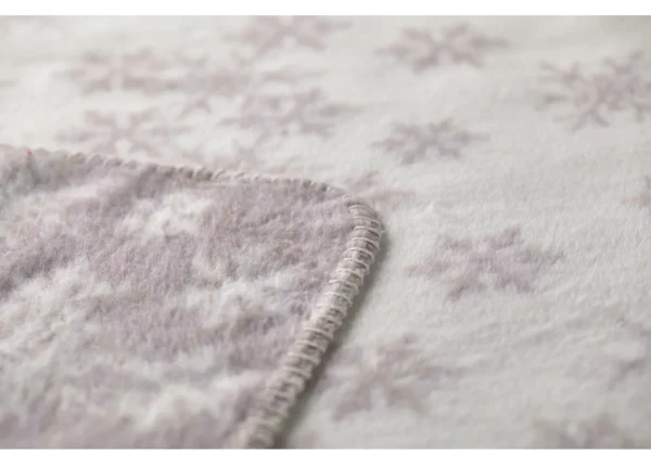 SAVONA velour throw - snowflakes (GRS) - Image 3