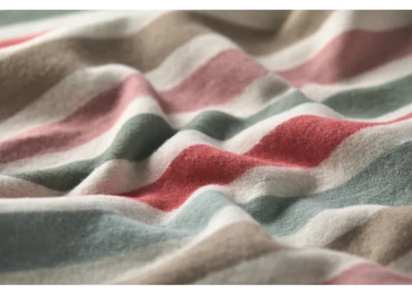SILVRETTA cotton throw "stripes / xmas" - Image 3
