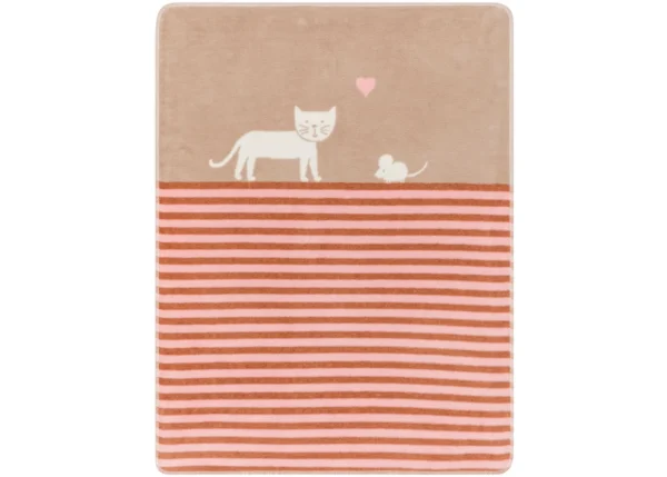 MAJA baby blanket Cat 100% org. cotton (GOTS)