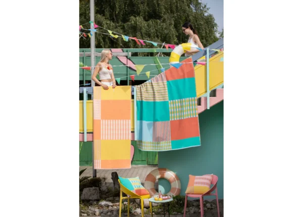 LUCA cotton throw "patch" (GRS) - Image 4