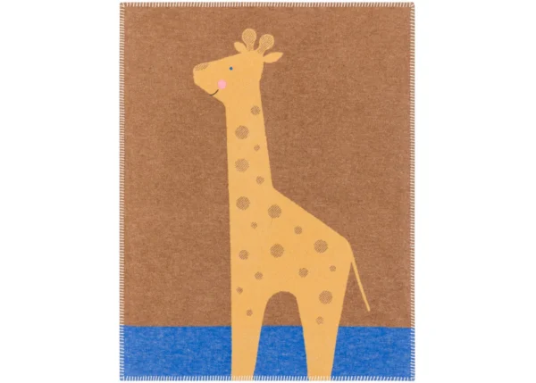 LILI baby blanket embroidered giraffe (GRS)