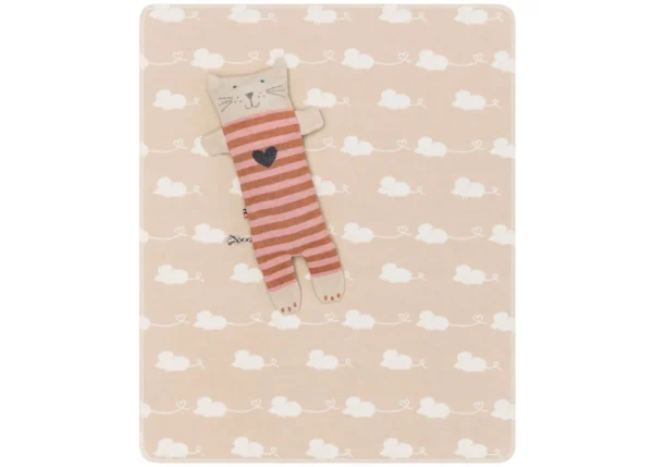 JUWEL SET blanket in puppet “cat” (GRS)