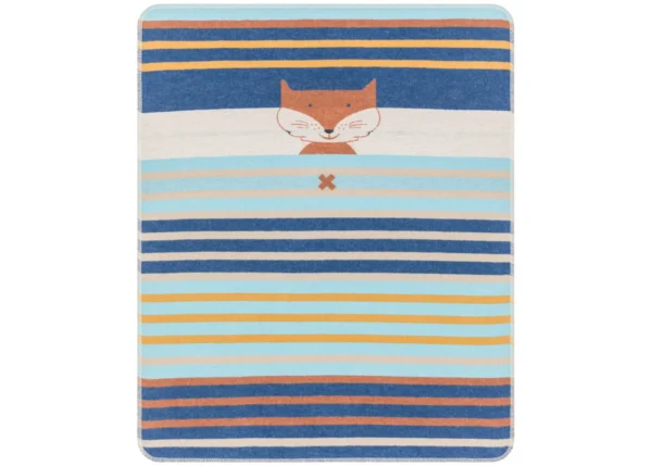 JUWEL baby blanket fox/stripes (GRS)