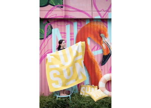 PORTO cushion cover, non-brushed "SUN FUN" (GRS) - Image 3