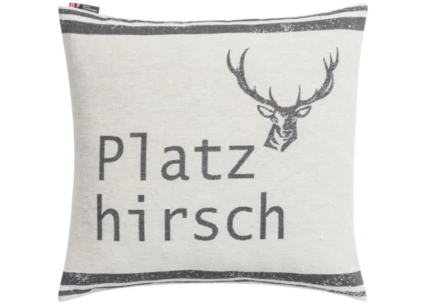 PORTO Kissenhülle glatt “Platzhirsch” (GRS)