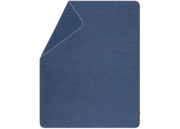 MERANO wool-blend throw “faux solid” (GRS)