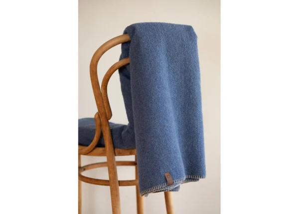 MERANO wool-blend throw "faux solid" (GRS) - Image 7