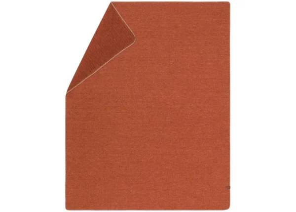 MERANO wool-blend throw “faux solid” (GRS)