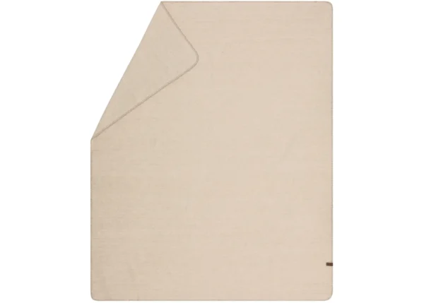 MERANO wool-blend throw “faux solid” (GRS)