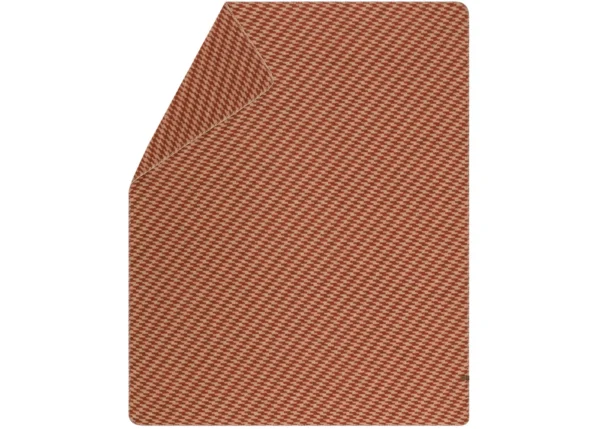 MERANO wool-blend throw “houndstooth” (GRS)