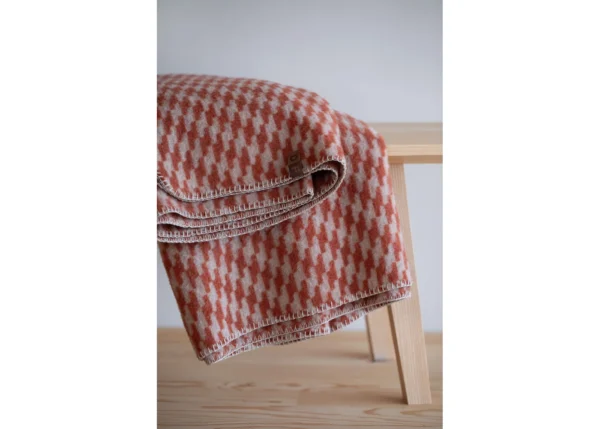 MERANO wool-blend throw "houndstooth" (GRS) - Image 7