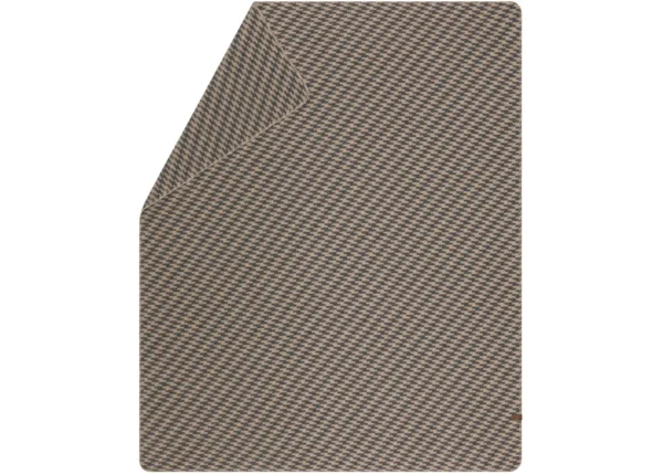 MERANO wool-blend throw “houndstooth” (GRS)