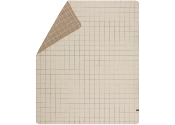 MERANO wool-blend throw “checkered” (GRS)
