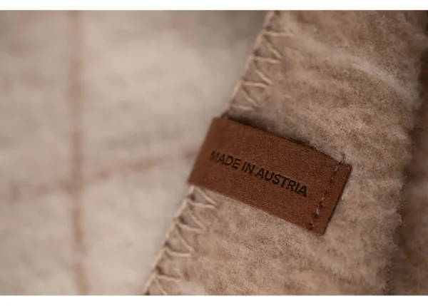 MERANO wool-blend throw "checkered" (GRS) - Image 5