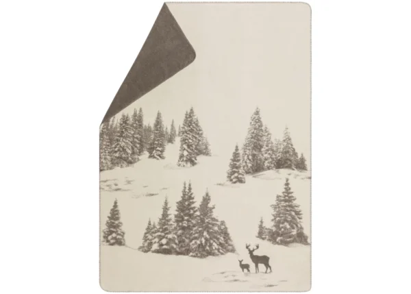 SAVONA throw “snowy trees/stag” (GRS)