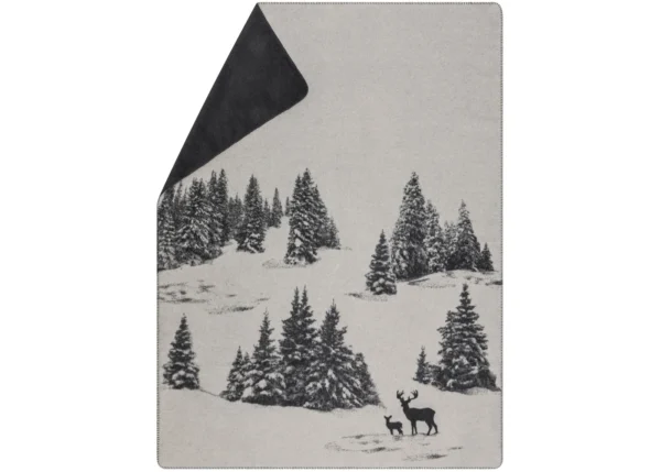 SAVONA throw “snowy trees/stag” (GRS)