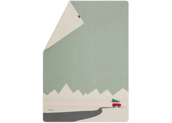 SILVRETTA cotton throw “car/tree”