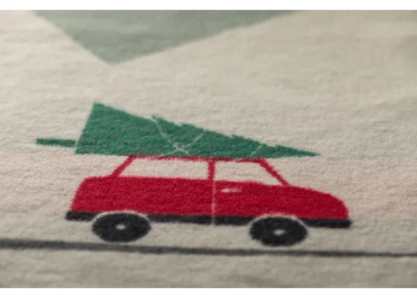 SILVRETTA cotton throw "car/tree" - Image 3
