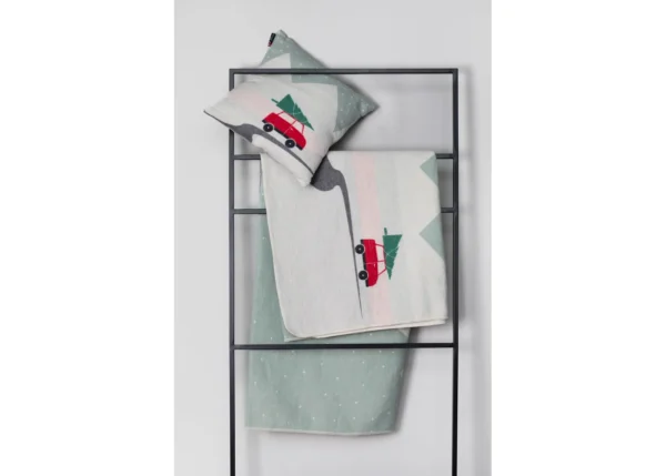 SILVRETTA cotton throw "car/tree" - Image 4