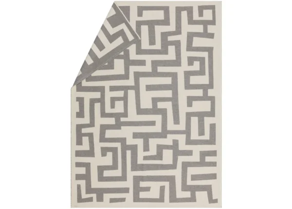 LUCA cotton throw “maze” (GRS)