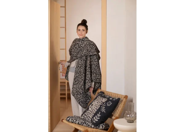SILVRETTA cotton throw "leo" (GRS) - Image 4