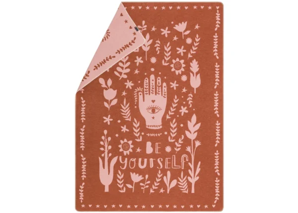 SILVRETTA cotton throw “be yourself” (GRS)