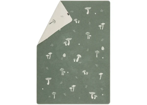 SILVRETTA cotton throw “mushrooms’n more” (GRS)