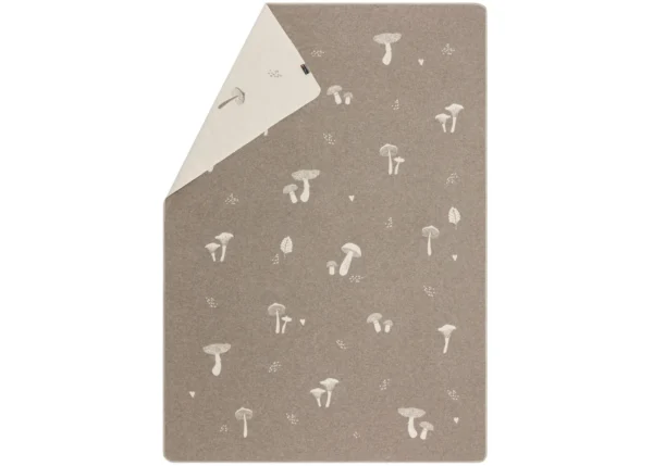 SILVRETTA cotton throw “mushrooms’n more” (GRS)