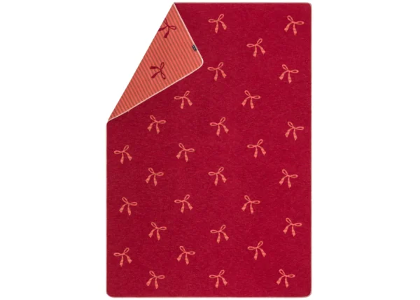 SILVRETTA cotton throw “bows allover” (GRS)