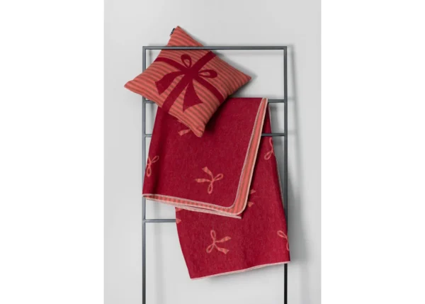 SILVRETTA cotton throw "bows allover" (GRS) - Image 4