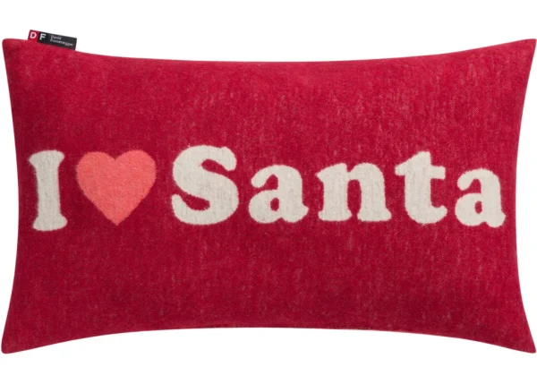 SILVRETTA cushion inc. filler “I love Santa”  (GRS)