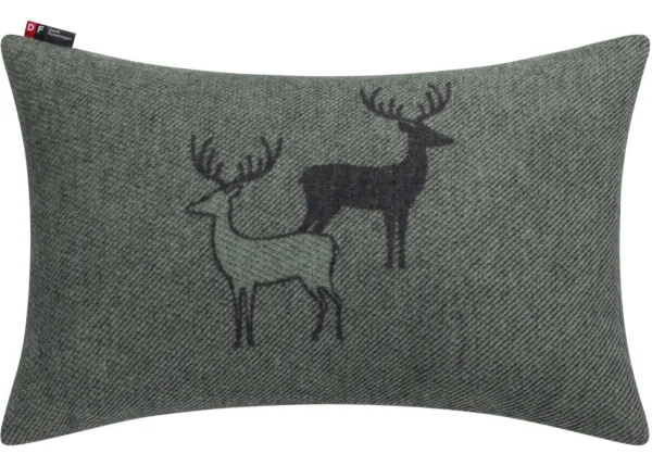 SILVRETTA cushion cover “pair of stags” (GRS)