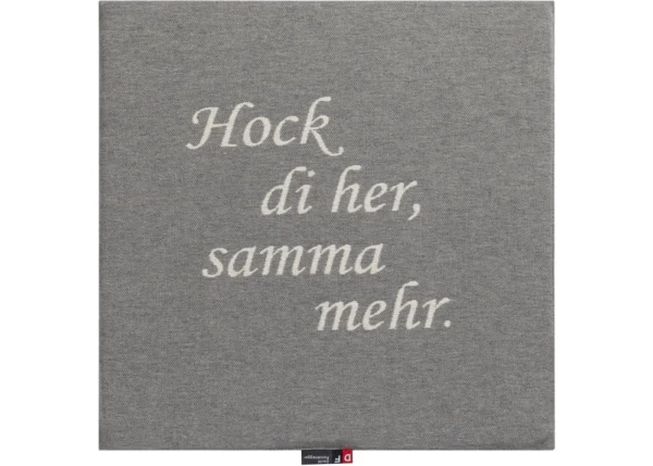 PORTO seat cushion “Hock di her…” (= two’s company) (GRS)