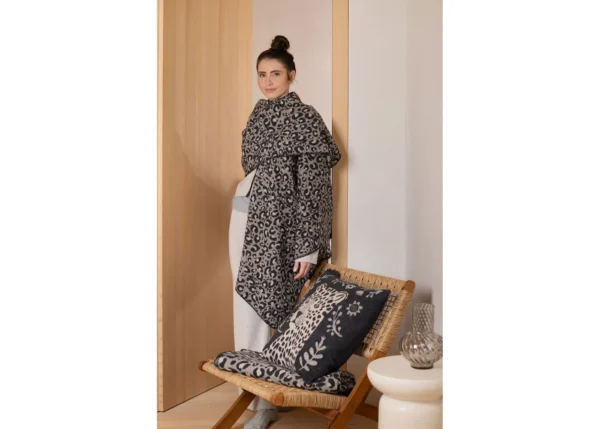 SILVRETTA Poncho-blanket "leopard" one size (GRS) - Image 3