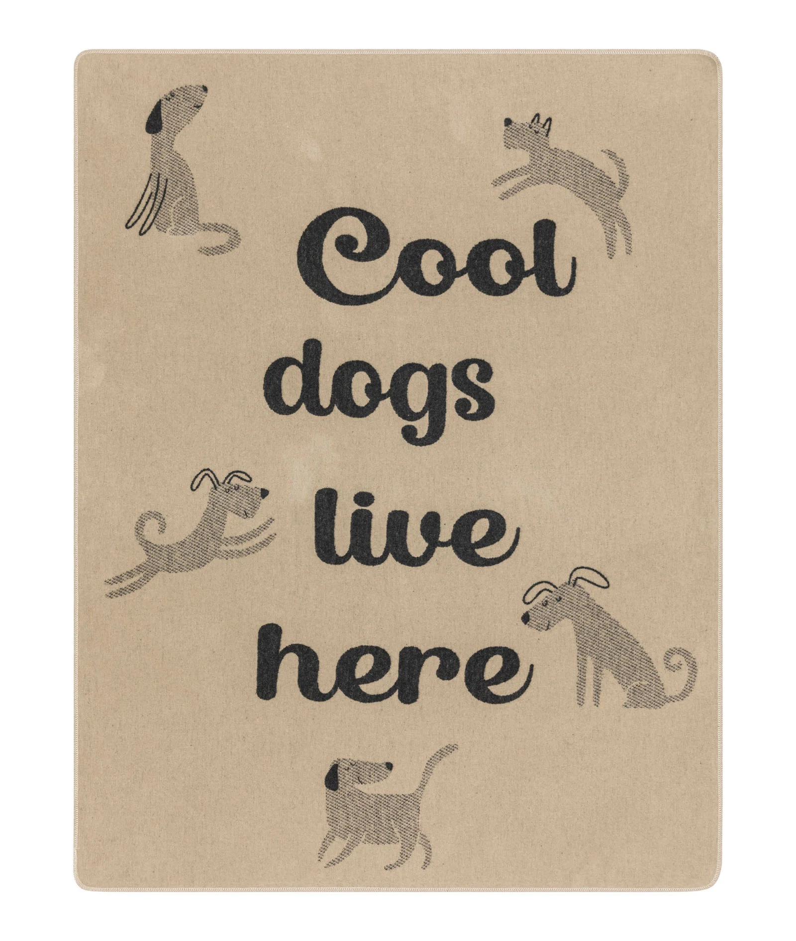 Haustierdecke "cool dogs live here " (GRS)