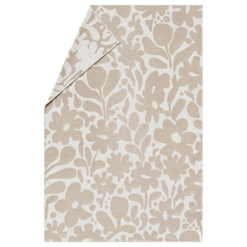CARLA Plaid „Flowers“ (GRS) - zement