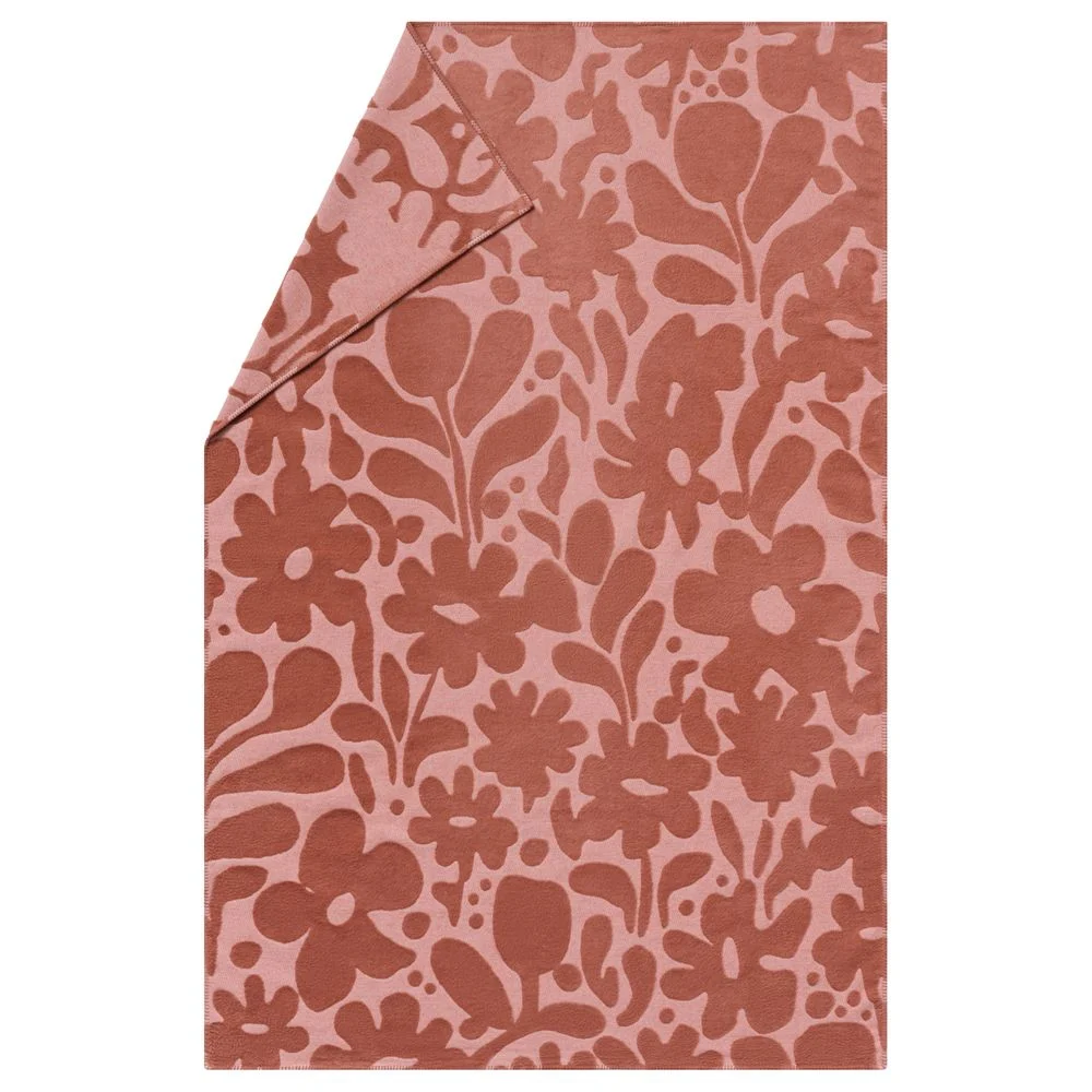 CARLA Plaid „Flowers“ (GRS) - kupfer