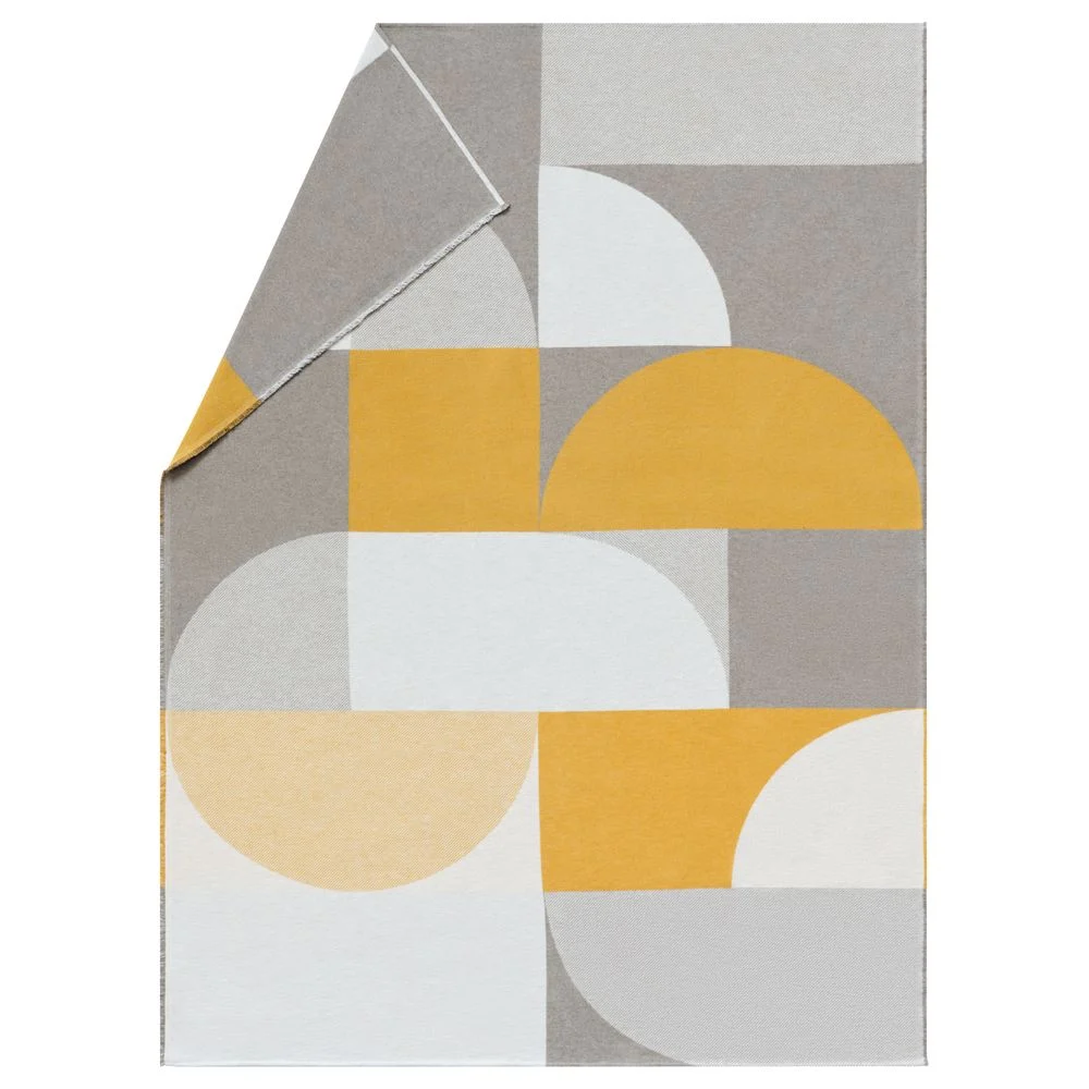 LUCA Flanelldecke „Modular Forms“ (GRS) - gelb