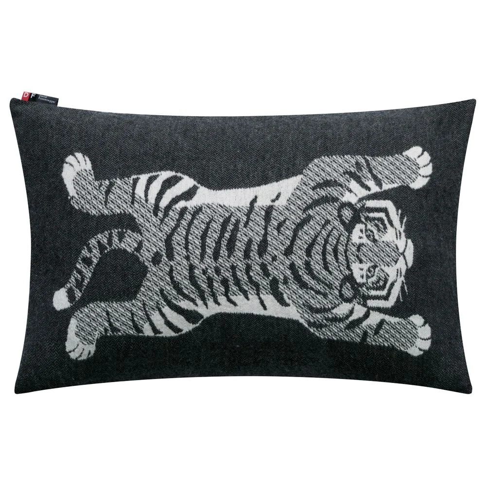 NOVA Kissenhülle „Tiger“ (GRS) - anthrazit